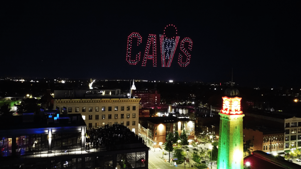 Cleveland Cavs Drone Show